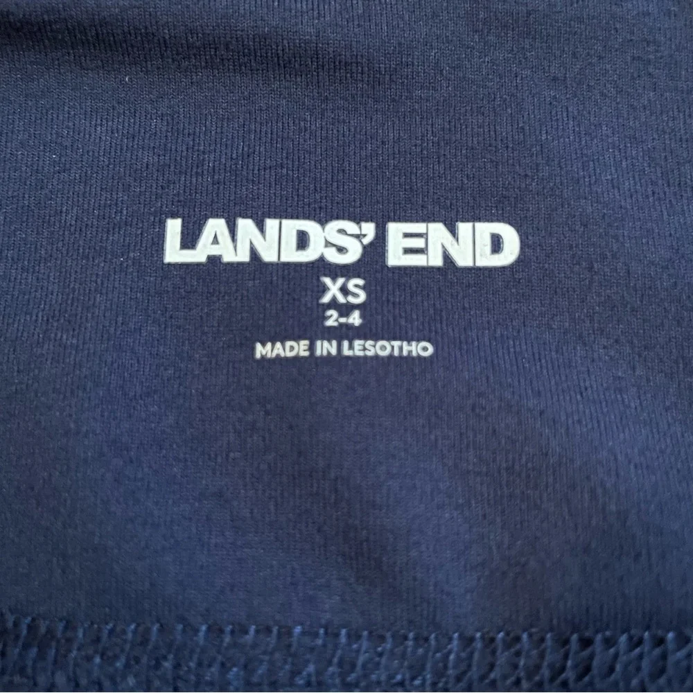 Land’s End Relaxed Navy Blue Biker Shorts with Waistband Pocket